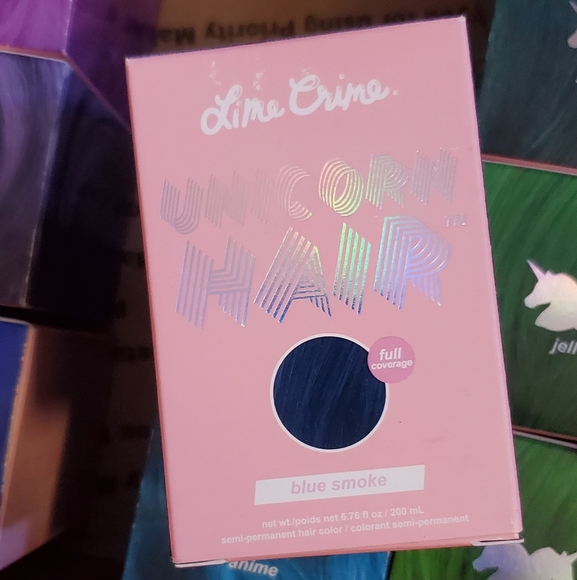 Lime Crime Unicorn Semi-Permanent Hair Dye - Shade Blue Smoke New in Box - Picture 6 of 9